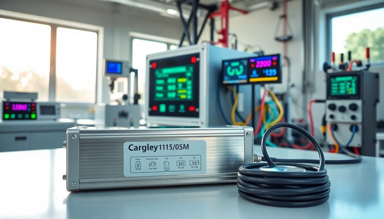 a modern lithium-ion battery in a high-tech laboratory setting.